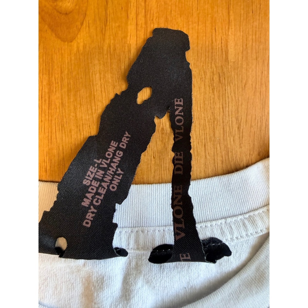 Vlone Dennis Rodman Graphic T-Shirt Mens Large White Short Sleeve Streetwear L - Picture 3 of 7